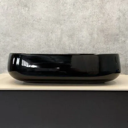 Раковина Comforty 78102BW черно/белая