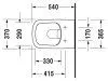 Чаша для унитаза подвесного Duravit DuraStyle 2538090000