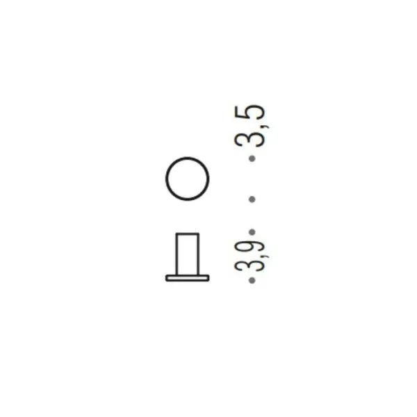 Крючок одинарный Colombo Mini CD107.HPS1 нержавеющая сталь