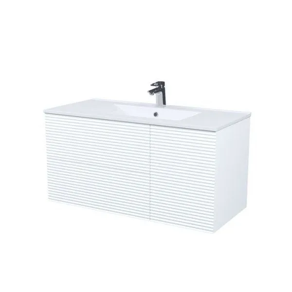 Тумба с умывальником, подвесная, 100 см, белый, Bild, IDDIS, BIL10W0i95K