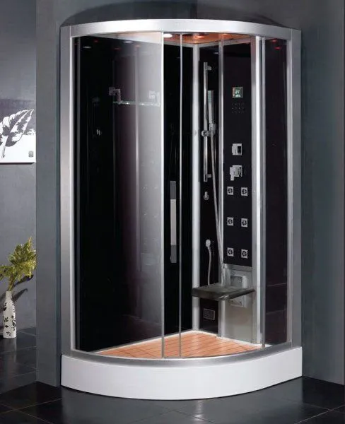 Душевая кабина Eago DZ967 F8 R черное стекло