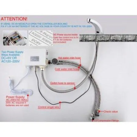 Сенсорный смеситель Frap F512-1 - купить в Москве по низкой цене в интернет-магазине с доставкой по всей России | HITsant Сенсорный смеситель Frap F512-1