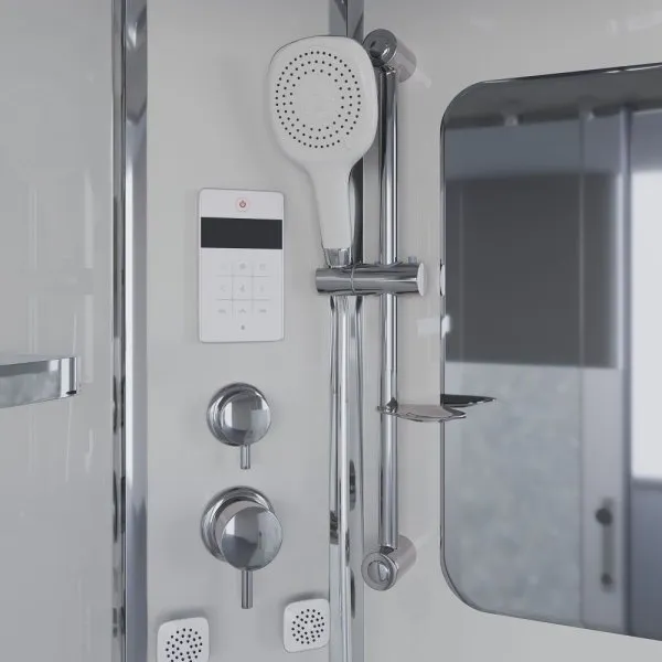 Душевая кабина Niagara Ultra 120x80x220 стекло прозрачное с матовой полосой/профиль хром