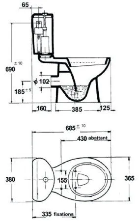 Унитаз-компакт Jacob Delafon Kandel E1455-00 - купить в Москве по низкой цене в интернет-магазине с доставкой по всей России | HITsant Унитаз-компакт Jacob Delafon Kandel E1455-00