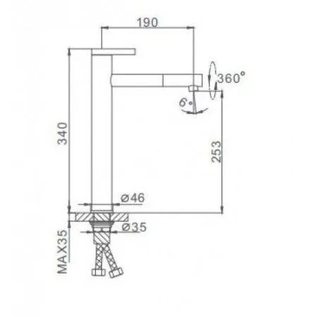 Смеситель для раковины Frap F1052-15 - купить в Москве по низкой цене в интернет-магазине с доставкой по всей России | HITsant Смеситель для раковины Frap F1052-15