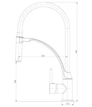 Смеситель для кухонной мойки Lemark Soul (LM6007C) - купить в Москве по низкой цене в интернет-магазине с доставкой по всей России | HITsant Смеситель для кухонной мойки Lemark Soul (LM6007C)