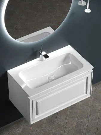 Тумба подвесная SANCOS Very 790х445х406, c одним  ящиком оснащенным доводчиками, Bianco , VR80W