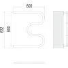 Полотенцесушитель водяной Terminus М-образный (1") 60х60 4620768881213, хром