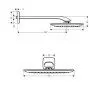 Верхний душ Hansgrohe PuraVida 27437000