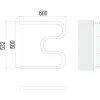 Полотенцесушитель водяной Terminus М-образный (1") 50х60 4620768881169, хром