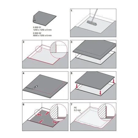Звукоизоляционный мат Tece TECEdrainbase 660001 - купить в Москве по низкой цене в интернет-магазине с доставкой по всей России | HITsant Звукоизоляционный мат Tece TECEdrainbase 660001