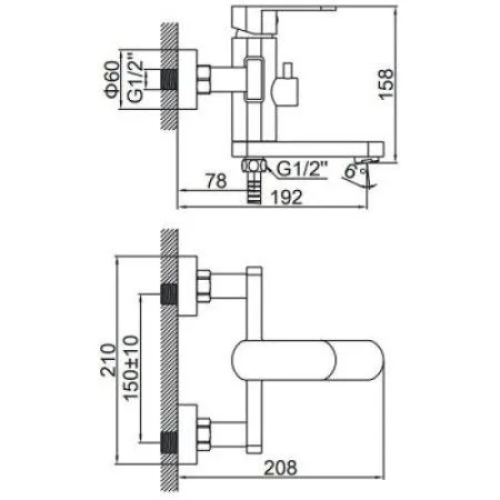 Смеситель Ledeme L73216 нержавеющая сталь