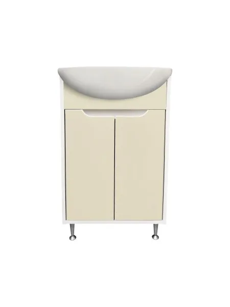 Тумба Runo Эконова 60 белая крем под умывальник Уют 60 (00-00004659)