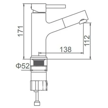Смеситель Ledeme L1055B-25 черный