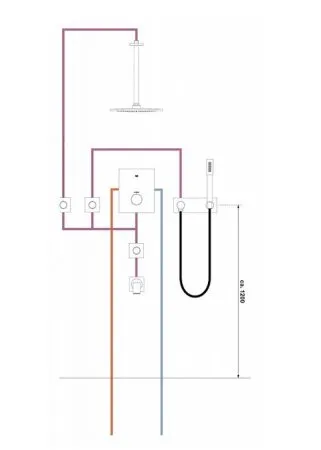 Кронштейн для верхнего душа Grohe Rainshower 28497000