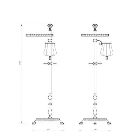 Стойка для шампанского Migliore Elisabetta 17081 золото