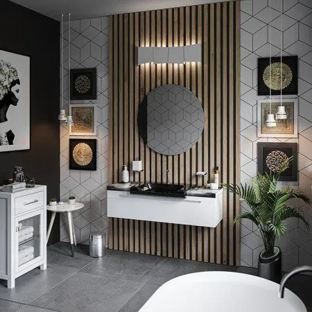 Раковина Kerasan Inka Project 341104*1 60x40 черный глянцевый