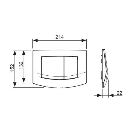 Комплект Tece V04 K440200.WC1 инсталляция + клавиша + унитаз