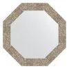 Зеркало Evoform Octagon BY 7310 57x57 соты титан