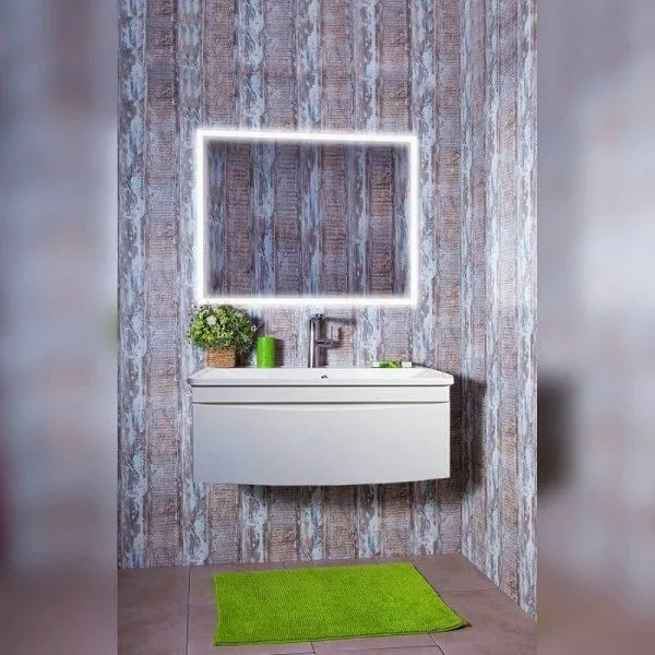 Тумба под раковину подвесная Бриклаер ВЕГА белый , 100 см