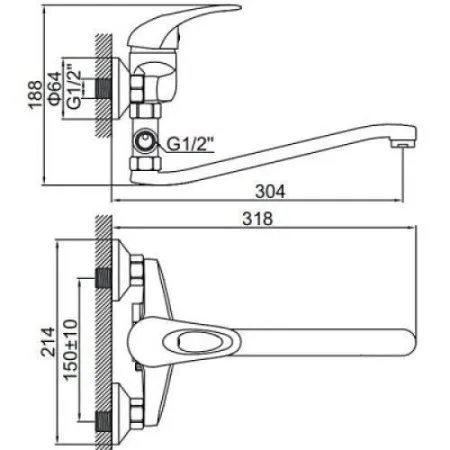 Смеситель Ledeme L2102-B хром - купить в Москве по низкой цене в интернет-магазине с доставкой по всей России | HITsant Смеситель Ledeme L2102-B хром