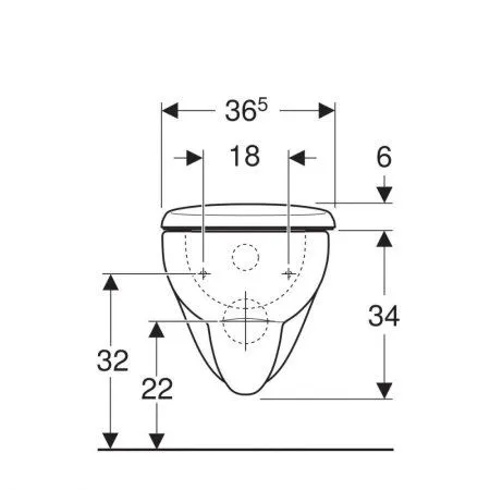 Унитаз подвесной Geberit Renova 500.802.00.1