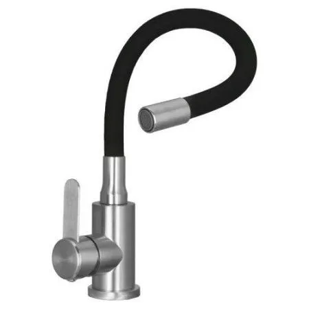 Смеситель Wisent W74004-2 нержавеющая сталь/черный - купить в Москве по низкой цене в интернет-магазине с доставкой по всей России | HITsant Смеситель Wisent W74004-2 нержавеющая сталь/черный