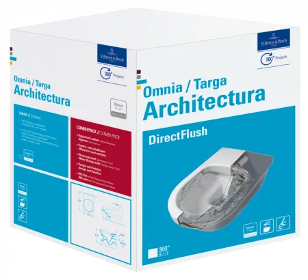 Унитаз подвесной Villeroy & Boch Architectura 5684HRR1 альпийский белый