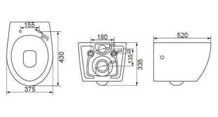 Унитаз подвесной BelBagno Prospero BB507B белый - купить в Москве по низкой цене в интернет-магазине с доставкой по всей России | HITsant Унитаз подвесной BelBagno Prospero BB507B белый