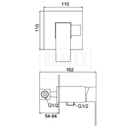 Смеситель Frap F72802-6 черный