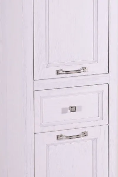 Пенал ASB-Woodline Гранда 40 Белый Патина Серебро (11488/1)