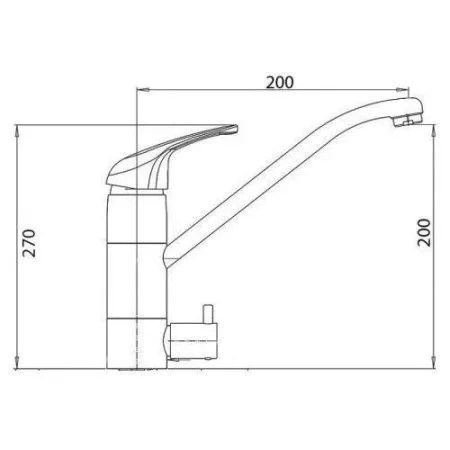 Смеситель Wisent W4298 хром