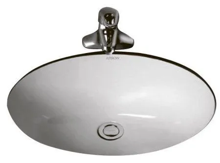 Встраиваемая овальная раковина 42 см ARROW AP402E - купить в Москве по низкой цене в интернет-магазине с доставкой по всей России | HITsant Встраиваемая овальная раковина 42 см ARROW AP402E
