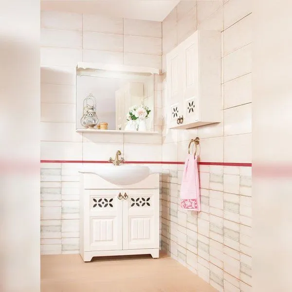 Зеркало Бриклаер КАНТРИ 85 см, бежевый дуб прованс