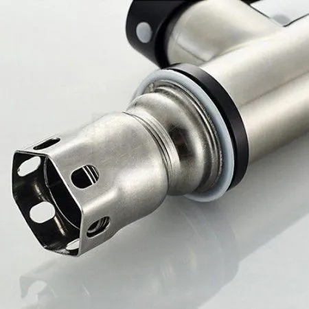 Смеситель Ledeme L74105B нержавеющая сталь + черный - купить в Москве по низкой цене в интернет-магазине с доставкой по всей России | HITsant Смеситель Ledeme L74105B нержавеющая сталь + черный