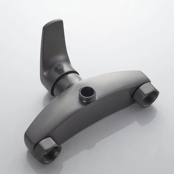 Смеситель для душевой кабины однорычажный  Shevanik S5016T, Оружейная сталь