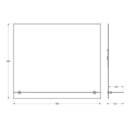 Зеркало Evoform Attractive BY 0515 70x60