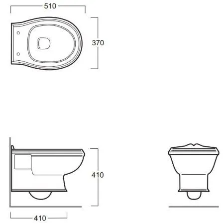 Унитаз подвесной Simas Arcade AR841bi + AR009noce/br дерево/бронза