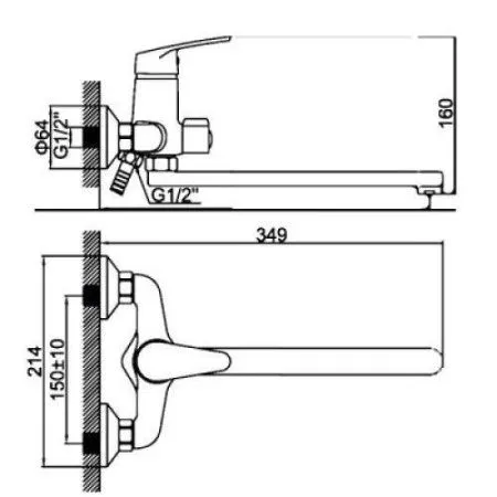 Смеситель Ledeme L2216 хром