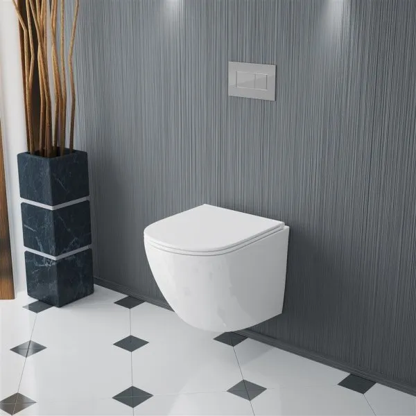 Унитаз подвесной OWL 1975 Vind Cirkel-H TOWLT190302 микролифт - купить в Москве по низкой цене в интернет-магазине с доставкой по всей России | HITsant Унитаз подвесной OWL 1975 Vind Cirkel-H TOWLT190302 микролифт