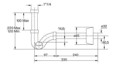 Сифон для раковины BONOMINI (0370OT25K7)