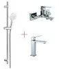 Комплект смесителя 3в1 Paini Bari RTUYCRFUSEZPT2XA3VUE1BVOR для раковины и ванны с душевым комплектом, хром