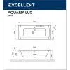 Акриловая ванна Excellent Aquaria WAEX.AQU18.RELAX.BR 180x80  с гидромассажем, белый/бронза