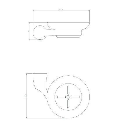 Мыльница стеклянная RUSH Devon (DE75411)