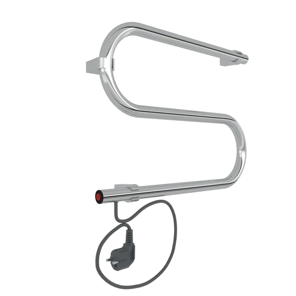 Полотенцесушитель Электрический S - образный INDIGO SE1-32-45v, Полированный