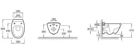 Унитаз подвесной Jacob Delafon Presqu'ile E4440-00