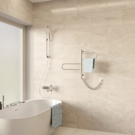 Полотенцесушитель электрический Vincea VTD-1R1CE 44x60 хром