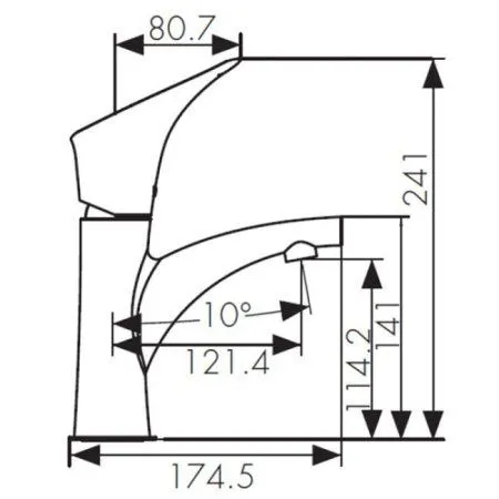 Смеситель для раковины KAISER Calla (71011) - купить в Москве по низкой цене в интернет-магазине с доставкой по всей России | HITsant Смеситель для раковины KAISER Calla (71011)