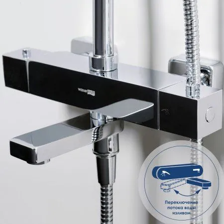 Душевая система WasserKRAFT A19901 хром