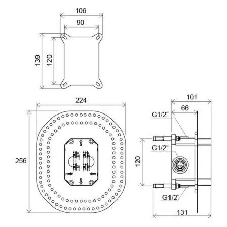 Монтажная коробка Ravak R-Box RB 070.50 X070052